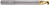 Photograph of a Helical Solutions 02447 |H45AL-RN-X-20750 0.7500" (3/4) Cutter DIA x 0.7500" (3/4) Shank DIA x 1.0000" (1) Length of Cut x 6.0000" (6) Overall Length x 4.3750" (4-3/8) Reach Carbide 45° Helix Square End Mill for Aluminum, 2 Flutes, ZPLUS Coated - (H45AL-RN-X-20750)