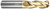 Photograph of a Helical Solutions 82759 |H35AL-R-30125-R.010 0.1250" (1/8) Cutter DIA x 0.1250" (1/8) Shank DIA x 0.0100" Radius x 0.5000" (1/2) Length of Cut x 2.5000" (2-1/2) Overall Length Carbide 35° Helix Corner Radius End Mill for Aluminum, 3 Flutes, Uncoated - (H35AL-R-30125-R.010)