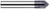 Photograph of a Harvey Tool 791745 | 0.3750" (3/8) Shank DIA x 45° per side Carbide Pointed Chamfer Cutter, 2 Flutes