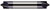Photograph of a Harvey Tool 793462-C3 | 0.0620" (1/16) Radius x 0.1100" (2.8 mm) Pilot DIA Carbide Corner Rounding End Mill DE, 2 Flutes, AlTiN Coated