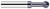 Photograph of a Harvey Tool 794362 | 0.0620" Cutter DIA x 0.1560" (5/32) Neck Length x 270° Carbide Undercutting End Mill, 2 Flutes