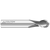 Image of a Colton 2 flute, ball end stub length end mill.