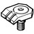 Mitee-Bite 25125 | M6 Screw Size x 15 N.m. Max Torque Swivel Stop Kopal Mini Clamp