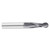 All Industrial EH014024S | 3/8" Diameter x 3/8" Shank x 1-1/8" LOC x 3" OAL 2 Flute TiAlN Solid Carbide Ball End Mill