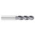 All Industrial EH062008S | 4 Flute Extra Long Ball TiAlN Coated End Mill, 1/8" Diameter