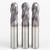 All Industrial E5250028TF | 4 Flute Ball Nose Standard Carbide End Mill, 7/16" Diameter, TiAlN