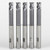 YG1 EMB20160 | 1/4" Diameter x 3/8" LOC x 4" OAL 4 Flute Extended Long Reach Carbide End Mill AlTiN Coated