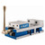 Kurt 3600V single-station manual machine vise with blue base, precision steel jaws, and side handle for secure clamping