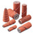 3M 7100102217 ceramic taper cartridge roll, 0.375-inch diameter, 1.5-inch length, 60 grit, orange abrasive roll