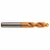 YG1 0621JCN | 0.2441" Diameter x 0.2441" Shank x 2.9528" OAL 120 Degree 2 Flute TiN Coated HSS EX Screw Machine Length Drill Bit