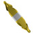Magafor 800811500D0 | 0.0250" Diameter 60 Degree Included Angle M2/TiN 08115 Center Drill