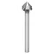 Magafor 84430325000 | 0.9840" Diameter x 0.7880" Shank x 4 -11/16" OAL 90 Degree Angle HSS-E Cobalt Countersink