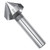 Magafor 84483A04300 | 4.30mm Diameter x 4.00mm Shank x 40.00mm OAL 3 Flute TiN Coated Countersink