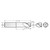 RobbJack AL3-304-12-BN | 0.375" Diameter x 0.375" Shank x 3.500" OAL x 0.188" Radius 3 Flute Uncoated Corner Radius End Mill