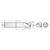 RobbJack FM-304-24-030 | 0.750" Diameter x 0.750" Shank x 6.000" OAL x 0.030" Radius 3 Flute Uncoated Square End Mill