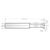 RobbJack RTHR-3-48-A | 0.072" Diameter x 0.188" Shank x 2.000" OAL AlTiN Coated Keyseat Cutter
