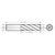 RobbJack ST-646-32-T | 1.000" Diameter x 1.000" Shank x 5.000" OAL 6 Flute TiN Coated Corner Radius End Mill