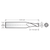 RobbJack T12-403-07-DLC | 0.219" Diameter x 0.375" Shank x 2.500" OAL 4 Flute DLC Coated Square End Mill