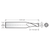 RobbJack T12-405-04.5 | 0.141" Diameter x 0.375" Shank x 2.500" OAL 4 Flute Uncoated Square End Mill