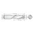 RobbJack HB-401-08-DLC | 0.2500" Cutting Diameter x 0.2500" Shank x 2.5000" OAL 2 Flute DLC Coated Square End Mill