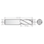RobbJack MXG-402-06-FL | 6.00mm Cutting Diameter x 6.00mm Shank x 57.00mm OAL 4 Flute AlTiN Coated Square End Mill