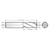 RobbJack NS-401-32 | 1" Cutting Diameter x 1" Shank x 5" OAL 4 Flute AlTiN Coated Square End Mill