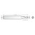 RobbJack SR-2-010-DLC | 0.0100" Cutting Diameter x 0.1250" Shank x 1.5000" OAL 2 Flute DLC Coated Square End Mill