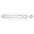 RobbJack EX-204-10 | 0.313" Diameter x 0.313" Shank x 3.000" OAL 2 Flute Uncoated Square End Mill