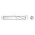 RobbJack FBD-201-04-TC | 0.125" Diameter x 0.125" Shank x 1.500" OAL 2 Flute Uncoated Square End Mill