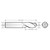 RobbJack MSB-301-01.5-T | 1.50mm Diameter x 3.00mm Shank x 38.00mm OAL 3 Flute TiN Coated Ball End Mill