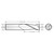 RobbJack TS-301-10-T | 0.313" Diameter x 0.313" Shank x 2.500" OAL 3 Flute TiN Coated Square End Mill