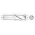 RobbJack ST-341-16 | 0.500" Diameter x 0.500" Shank x 3" OAL 3 Flute Uncoated Corner Chamfer End Mill