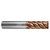Helical Solutions 88410 | HEV-6 0.7500" Diameter x 0.7500" Shank x 6.0000" OAL x 0.1250" Radius 6 Flute Tplus Coated Corner Radius End Mill