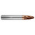 Helical Solutions 87984 | HMAF-FE-6 0.5000" Diameter x 0.5000" Shank x 4.0000" OAL x 1.1013" LOC 6 Flute Tplus Coated Barrel Cutter End Mill