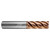 Helical Solutions 88250 | HEV-5 0.1562" Diameter x 0.1875" Shank x 3.0000" OAL x 1.0000" LOC 5 Flute Tplus Coated Square End Mill