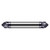 Harvey Tool 784908 | 1/8" Shank x 1-1/2" OAL 5 Flute Uncoated Double Ended Chamfer Cutter