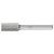 Pferd 21724242 | 24242 3/8" Diameter x 1/4" Shank x 2-1/2" OAL x 3/4" LOC Annealed cast iron Burr