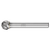 Pferd 21724565 | 24565 3/8" Diameter x 1/4" Shank x 2-1/16" OAL x 5/16" LOC Aluminum Burr