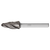 Pferd 21727280 | 27280 1/2" Diameter x 1/4" Shank x 2-3/4" OAL x 1" LOC Aluminum Burr