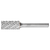 Pferd 21728005 | 28005 1/2" Diameter x 1/4" Shank x 2-3/4" OAL x 1" LOC Annealed cast iron Burr