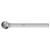 Pferd 21823251 | 23251 1/4" Diameter x 1/8" Shank x 1-3/8" OAL x 3/16" LOC Annealed cast iron Ball Shape Single Cut Burr