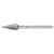 Pferd 21823501 | 23501 1/4" Diameter x 1/8" Shank x 1-13/16" OAL x 1/2" LOC Annealed cast iron Burr