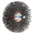 Pferd 79182899 | 82899 3" Diameter x 5/8" Width Carbon Steel Mounted Wheel Brush