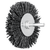 Pferd 79184207 | 84207 3" Diameter x 80 Grit Ceramic Oxide Mounted Wheel Brush