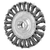 Pferd 79184844 | 82166P 4" Diameter x 1/2" Width Carbon Steel Cable Knot Wheel Brush