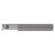 Micro 100 FR-0965 | 1.250" Maximum Bore Depth x 0.3750" Shank x 2.500" OAL x 0.0625" Radius x 0.1250" Width Uncoated Right hand Grooving Tool