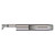 Micro 100 QPR2-070150X | 0.150" Maximum Bore Depth x 0.1875" Shank x 1.500" OAL x 0.002" Corner Radius Right hand AlTiN Quick Change Radial Profiling Tool