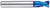 YG1 G8A36905 | 3/38" Diameter x 13/55" Shank x 1 23/40" OAL x 2/17" LOC 2 Flute Blue Coated Carbide Corner Radius End Mill