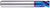 YG1 G8A37045 | 14/79" Diameter x 13/55" Shank x 1 71/92" OAL x 13/55" LOC 4 Flute Blue Coated Carbide Corner Radius End Mill