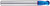 YG1 G8A43002 | 1/32" Diameter x 1/4" Shank x 2" OAL x 1/32" LOC 2 Flute Blue Coated Carbide Ball Nose End Mill